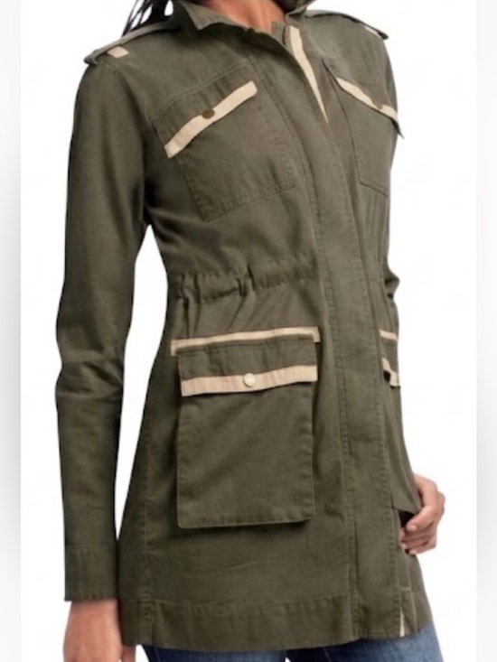 CAbi Jackets & Blazers - CABI Olive Green Utility Field Military Jacket Medium